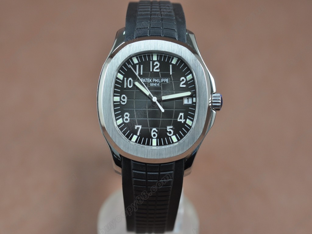 百達翡麗【男性用】 aquanaut jumbo ss/ru black swiss eta 2824-2